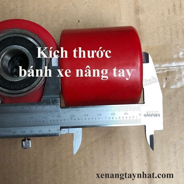 Kích thước của bánh xe nâng tay- Phụ tùng xe nâng Hoàng Minh