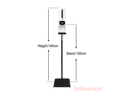 Máy đo nhiệt độ kết hợp xịt rửa tay D104 giá rẻ