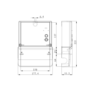 CÔNG TƠ ĐIỆN TỬ 3 PHA GIÁN TIẾP ME-43