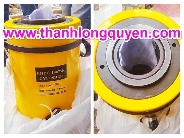 KÍCH THỦY LỰC CÓ LỖ HHYG-10075K ĐƯỜNG KÍNH LỖ 80MM