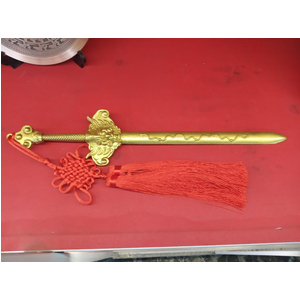 Kiếm đồng phong thủy mặt hổ phù dài 40cm