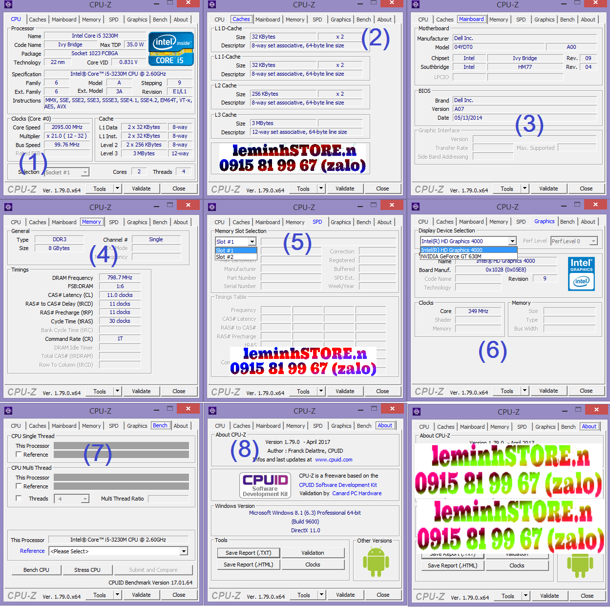 kiem-tra-phan-cung-may-tinh-voi-cpu-z, phần mềm kiểm tra cấu hình laptop, Phân phối LAPTOP cũ xách tay giá rẻ tại Đà Nẵng