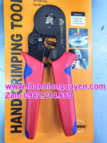 KÌM BẤM COS PIN TRÒN RỖNG FASEN HSC8 10SA 0.25-10MM2