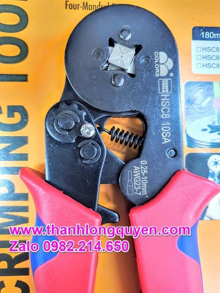 Kìm Bấm Cos Pin Tròn Rỗng Fasen Hsc8 10sa 0.25-10mm2