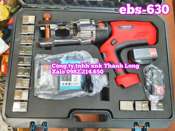 kìm ép cos thủy lực dùng pin emeads ebs-630 eb-630 200kn 16mm2-630mm2