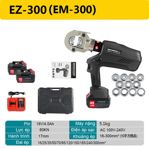 Kìm ép cos thủy lực Pin Emeads EM-300