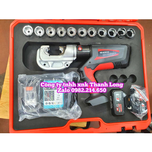 Kìm ép cos thủy lực dùng pin Hewlee HL-400B ép nhồi, ép nhanh liên tục