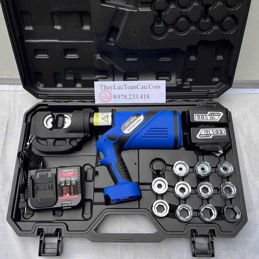 Kìm ép cos thủy lực dùng pin Napot NE-400B