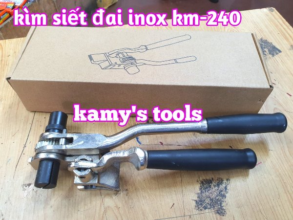 kìm siết đai inox km-s240 dụng cụ rút siết cảo căng dây đai inox tương tự s240 ybico