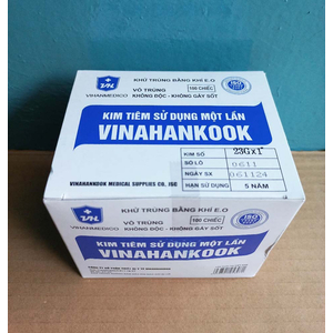 Kim tiêm sử dụng 1 lần Vinahankook 23G x 1