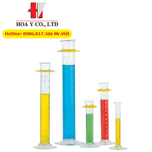 Kimble Chase KIMAX 20024-100 Borosilicate Glass Class B Single Metric Scale Graduated Cylinder, Calibrated to Deliver, with Bumper, 100mL Capacity