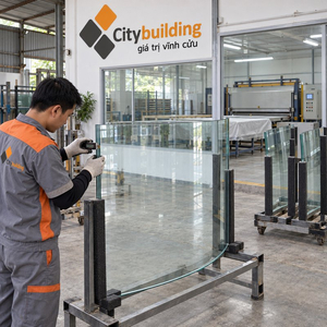 KÍNH DÁN AN TOÀN UỐN CONG THEO YÊU CẦU CITYBUILDING