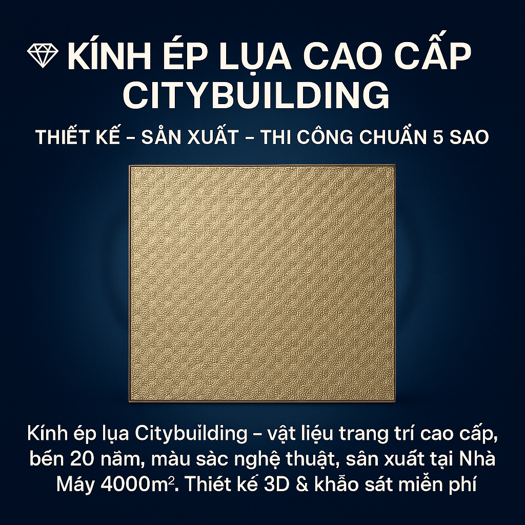 🔖 KÍNH ÉP LỤA CAO CẤP CITYBUILDING | THIẾT KẾ – SẢN XUẤT – THI CÔNG CHUẨN 5 SAO