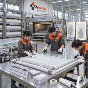 🎀 Kính Ép Lụa Mờ Cao Cấp – Riêng Tư, Xuyên Sáng | Citybuilding