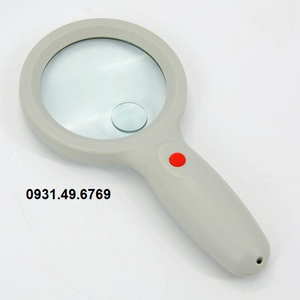 KÍNH LÚP CẦM TAY MÀU TRẮNG CÓ ĐÈN LED TERINO DE-9W (10X/20X)