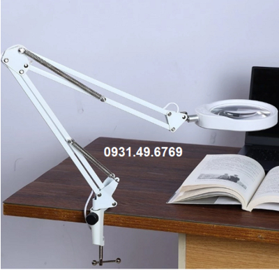 KÍNH LÚP KẸP BÀN CÓ ĐÈN TERINO DE-27W