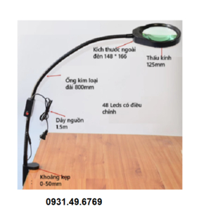 KÍNH LÚP KẸP BÀN TAY DÀI PD-032AL