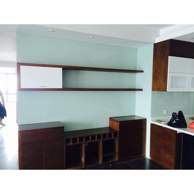 Kính Ốp Bếp Màu Trắng Sữa