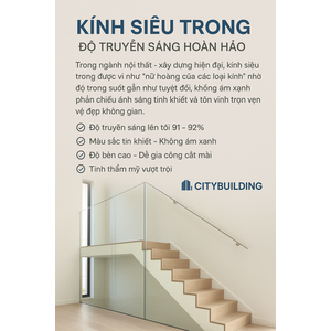 🪟 KÍNH SIÊU TRONG – ĐỘ TRUYỀN SÁNG HOÀN HẢO | CITYBUILDING