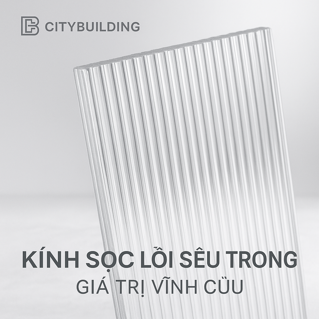💎 KÍNH SỌC LỒI SIÊU TRONG CITYBUILDING – NGHỆ THUẬT CỦA ÁNH SÁNG VÀ ĐỘ SÂU KHÔNG GIAN