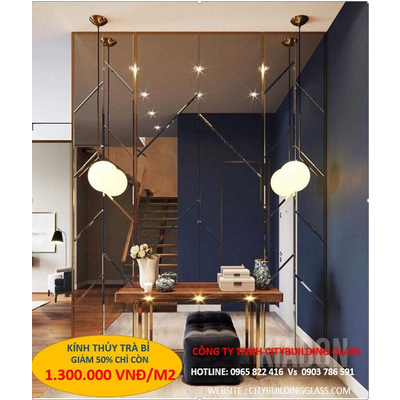 Kính thủy trà - gương thủy màu trà