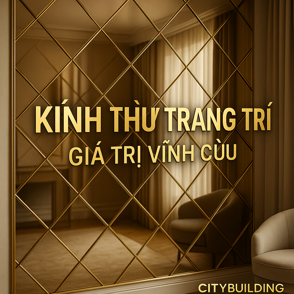 📍 Citybuilding – Nhà máy sản xuất kính thủy trang trí cao cấp 💎. Gương Bỉ 5mm, màu trà, đồng, khói xám. Thi công trọn gói gương dán tường, gương decor, gương nghệ thuật tại Hà Nội & TP.HCM.