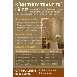 🔖 KÍNH THỦY TRANG TRÍ LÀ GÌ? ỨNG DỤNG & BÁO GIÁ MỚI NHẤT 2025