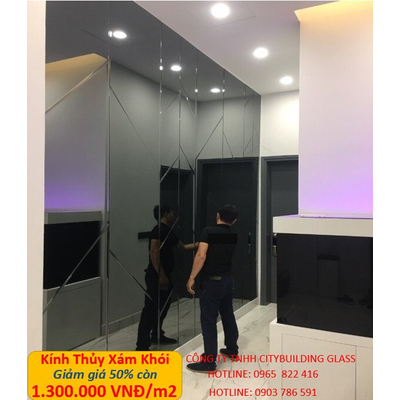 Kính Thủy Xám Khói - Gương Màu Xám Khói