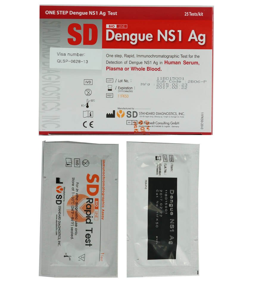 Kit chẩn đoán sốt xuất huyết SD Bioline Dengue NS1 Ag