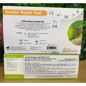 Kit thử nhanh phát hiện kháng nguyên Dengue NS1 Ag CTK