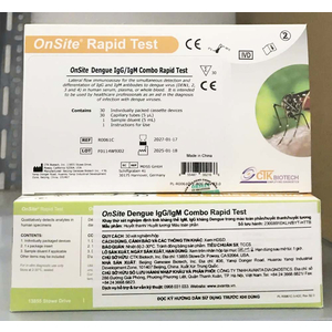 Khay thử xét nghiệm định tính kháng thể (IgG/IgM) kháng Dengue CTK