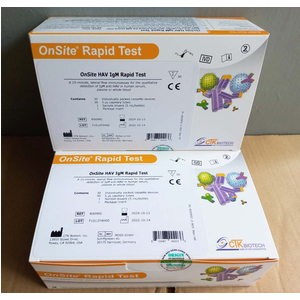 Khay thử xét nghiệm định tính kháng thể IgM kháng HAV (Onsite HAV IgM Rapid test) CTK