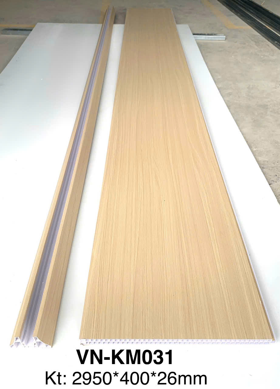 AP-Tấm vách ngăn nhựa giả gỗ 2 mặt