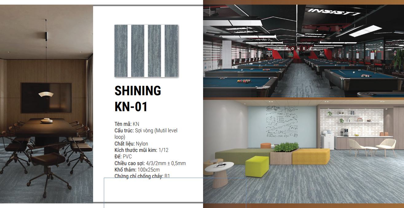 Thảm tấm nylon cao cấp GOMA-SHINING-KN