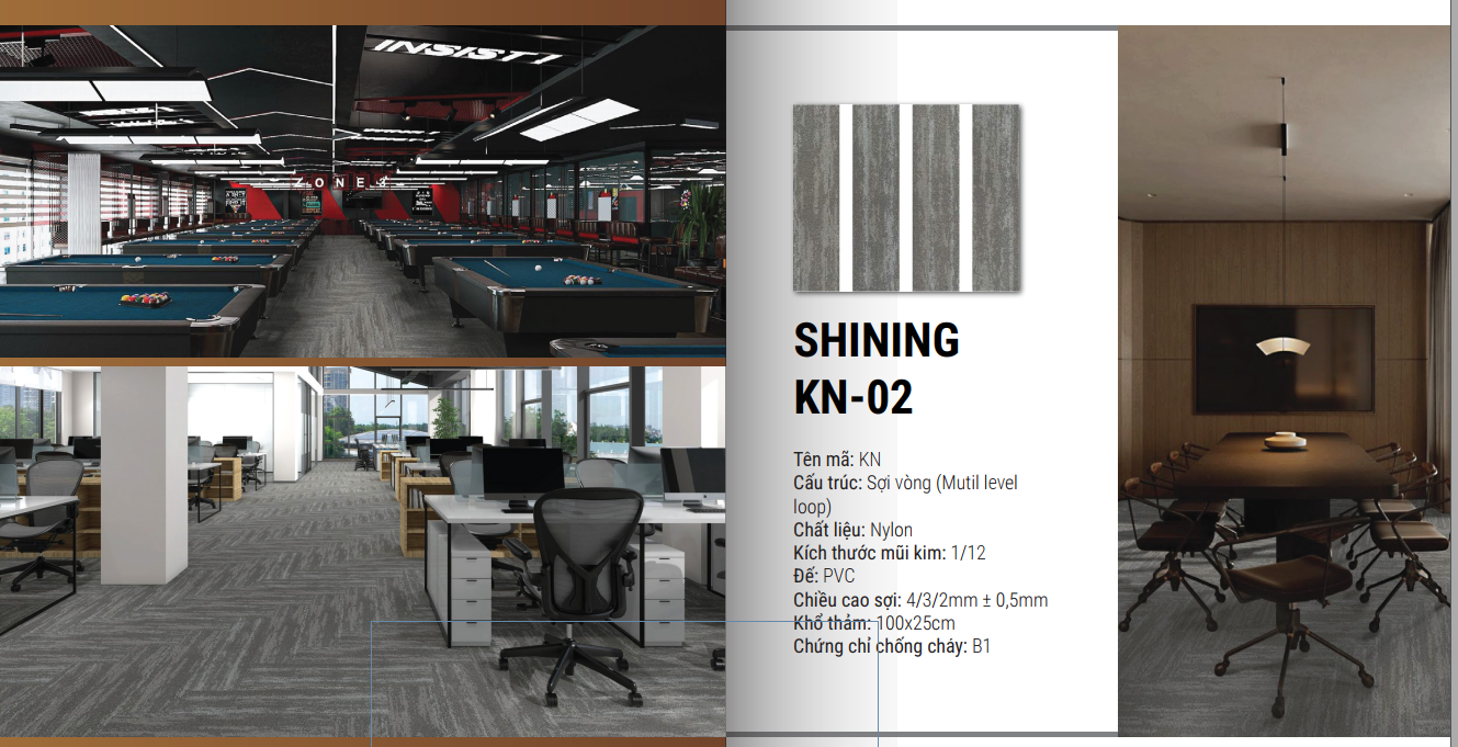 Thảm tấm nylon cao cấp GOMA-SHINING-KN