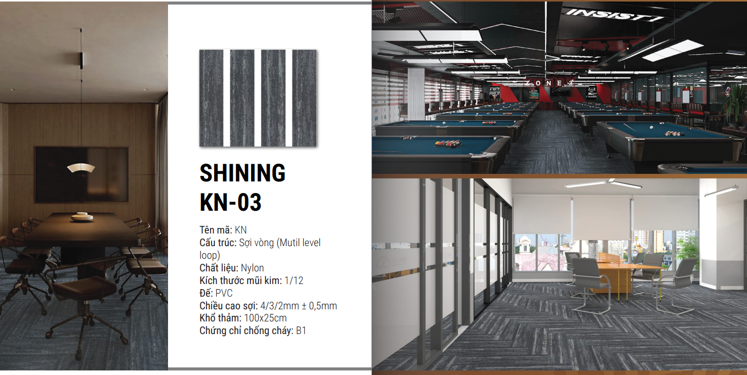 Thảm tấm nylon cao cấp GOMA-SHINING-KN