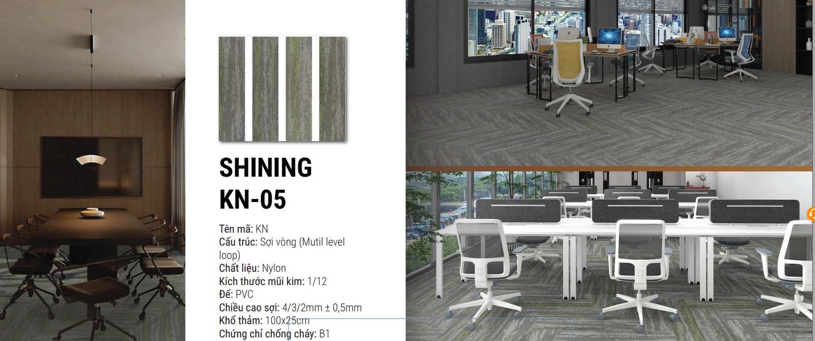 Thảm tấm nylon cao cấp GOMA-SHINING-KN