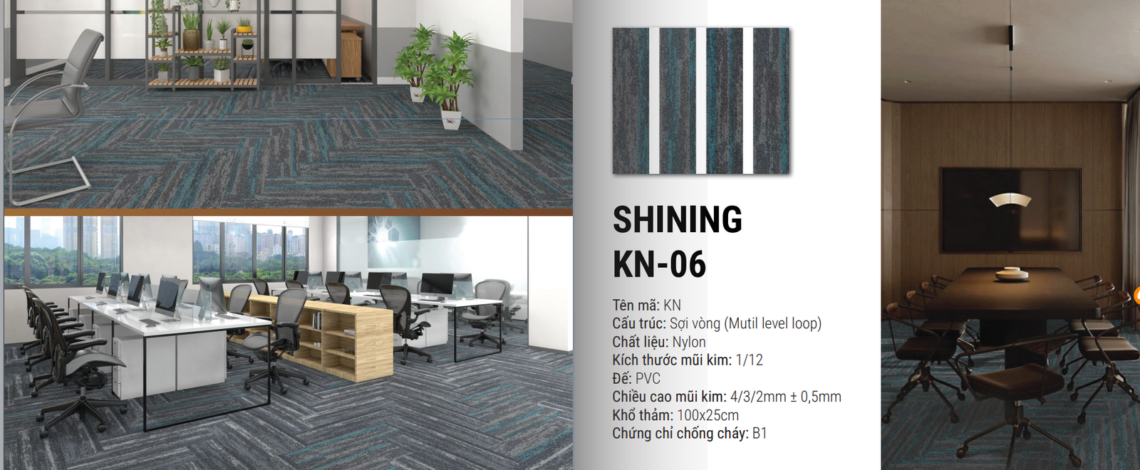 Thảm tấm nylon cao cấp GOMA-SHINING-KN