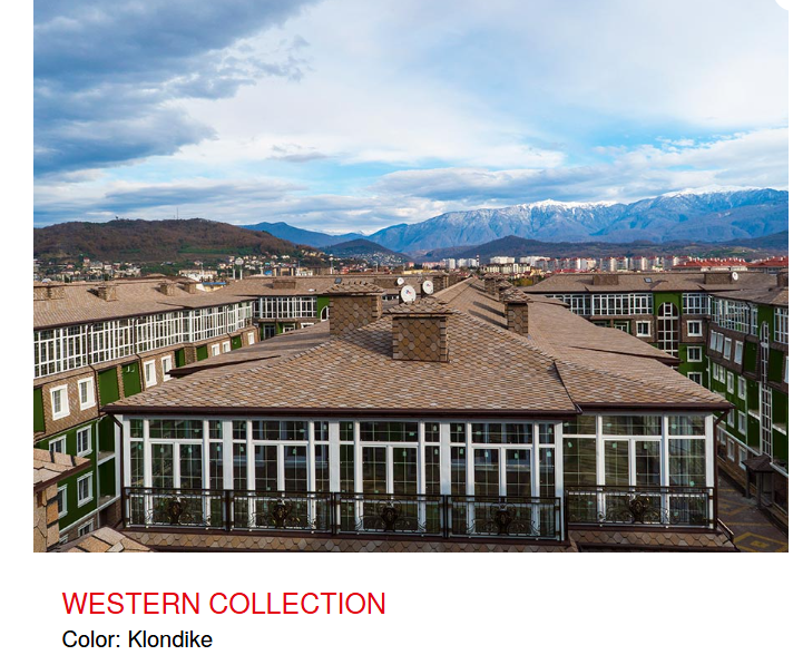 TECH- WESTERN - Ngói lợp bitum phủ đá dạng đa tầng