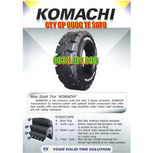 Vỏ xe nâng Komachi size 700-12