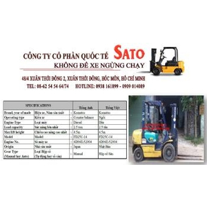 Cho thuê xe nâng Komatsu FD25C-14