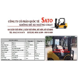 Cho thuê xe nâng Komatsu FG20T-16