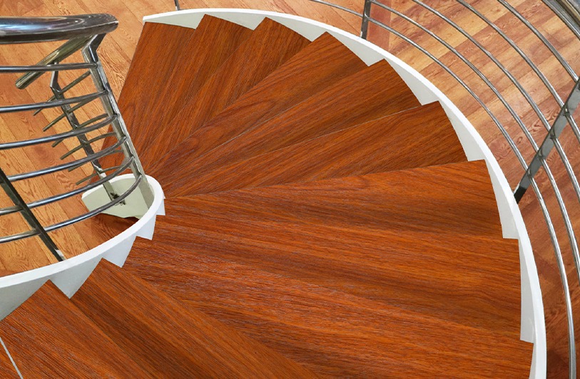 Bậc cầu thang nhựa giả gỗ COSM-STAIR-HM