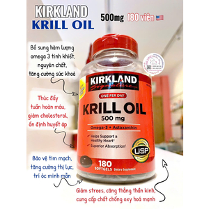 Krill oil 500mg 180 viên