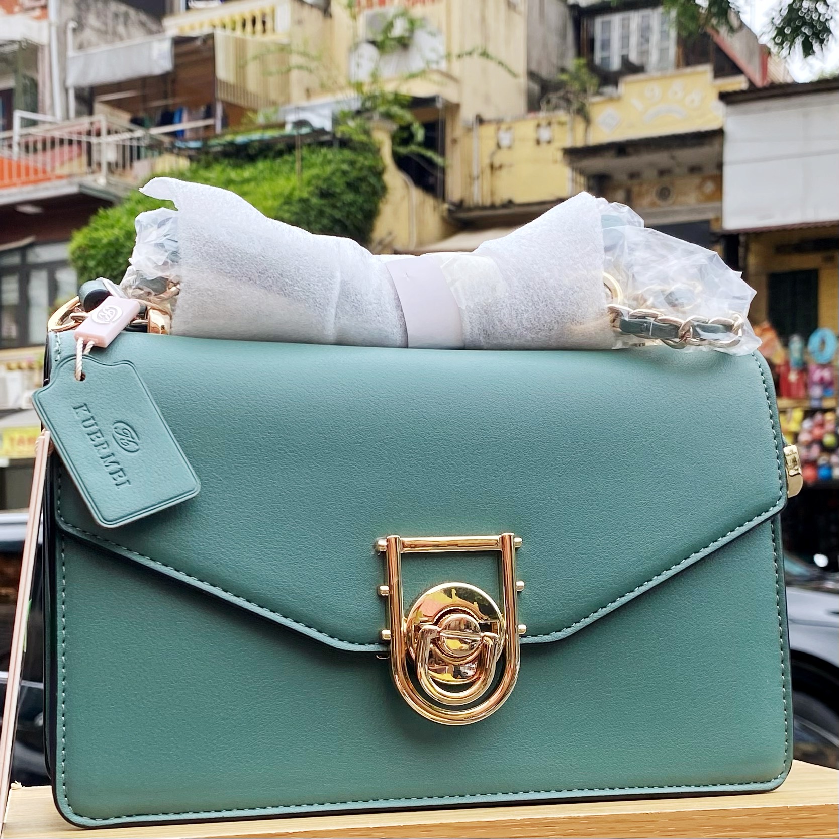 TÚI CẦM TAY / ĐEO VAI NỮ KUERMEI F1106B CHÍNH HÃNG