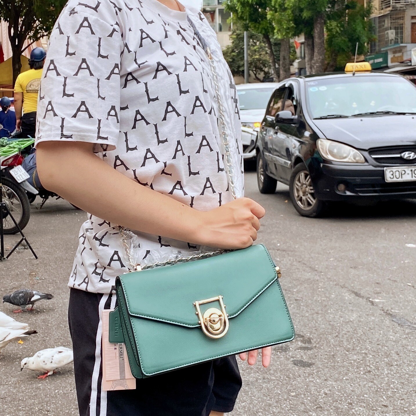 TÚI CẦM TAY / ĐEO VAI NỮ KUERMEI F1106B CHÍNH HÃNG