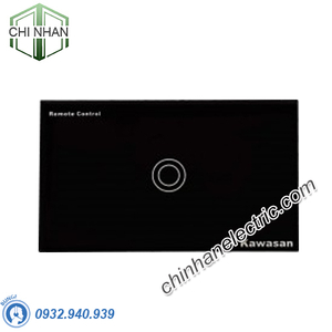 Công Tắc Cảm Ứng Chạm (Điều Khiển Bằng Remote Sóng Radio) Mặt 1 - KW-CT1B/W - KAWASAN
