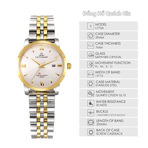 Đồng Hồ Nữ Lotusman L775A.AAW