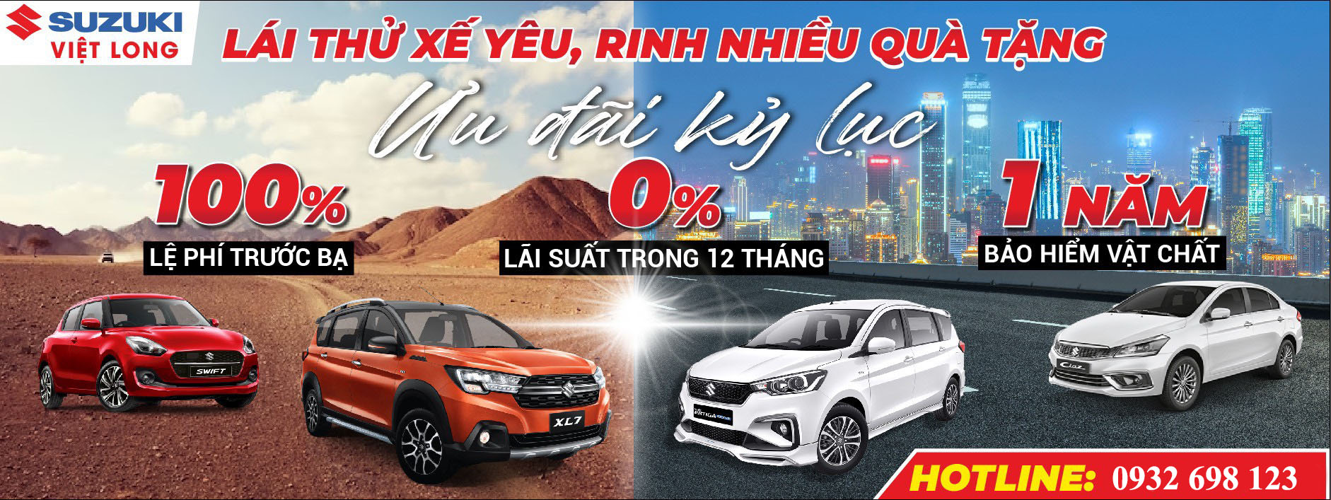 Lái thử xe Suzuki - rinh ngay ưu đãi cực lớn khi mua xe