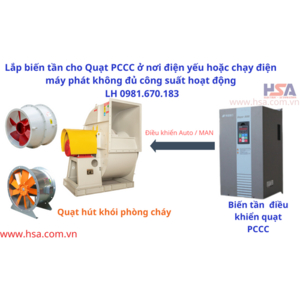 Lắp biến tần cho quạt hút khói phòng cháy giá rẻ